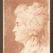 Wilhelm Tischbein – Profilporträt von Fräulein Wieling  1786 | Giclée Kunstdruck gerahmt