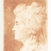 Wilhelm Tischbein – Profilporträt von Fräulein Wieling  1786 | Giclée Kunstdruck gerahmt