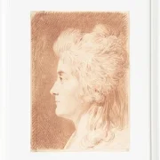 Wilhelm Tischbein – Profilporträt von Fräulein Wieling  1786 | Giclée Kunstdruck gerahmt