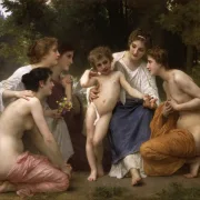 William Bouguereau – Bewunderung 1897 | Giclée Kunstdruck gerahmt