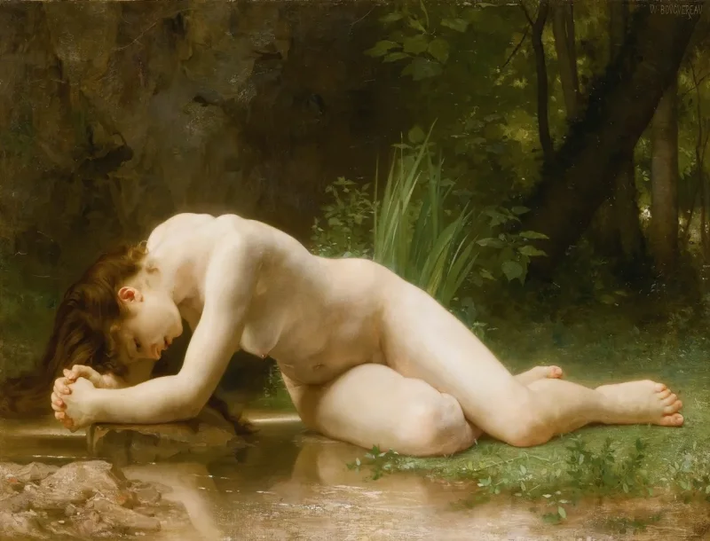 William Bouguereau – Biblis 1895 | Giclée Kunstdruck gerahmt