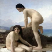 William Bouguereau – Die Badenen 1884 | Giclée Kunstdruck gerahmt