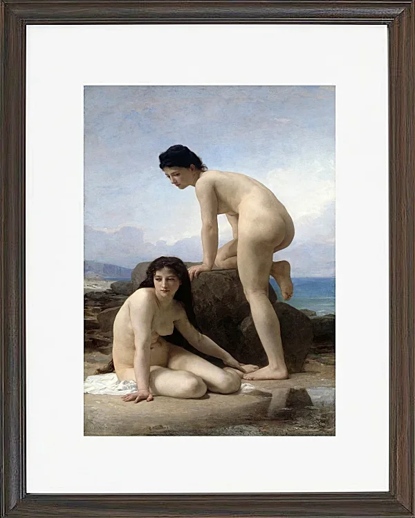 William Bouguereau – Die Badenen 1884 | Giclée Kunstdruck gerahmt