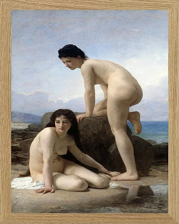 William Bouguereau – Die Badenen 1884 | Giclée Kunstdruck gerahmt