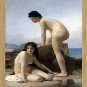 William Bouguereau – Die Badenen 1884 | Giclée Kunstdruck gerahmt