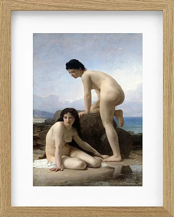 William Bouguereau – Die Badenen 1884 | Giclée Kunstdruck gerahmt