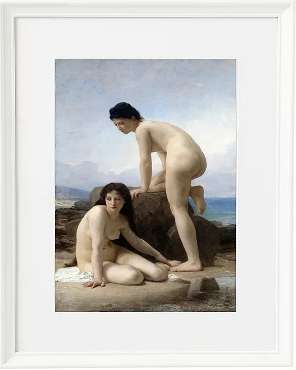 William Bouguereau – Die Badenen 1884 | Giclée Kunstdruck gerahmt
