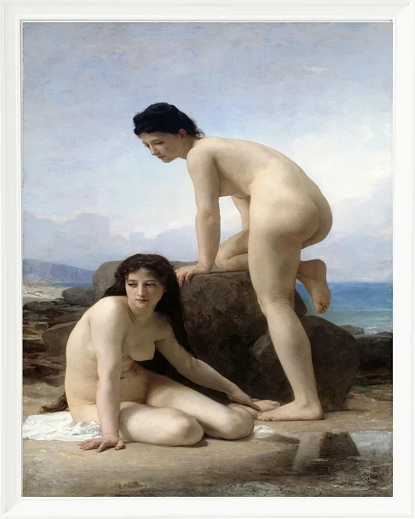 William Bouguereau – Die Badenen 1884 | Giclée Kunstdruck gerahmt