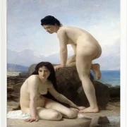 William Bouguereau – Die Badenen 1884 | Giclée Kunstdruck gerahmt