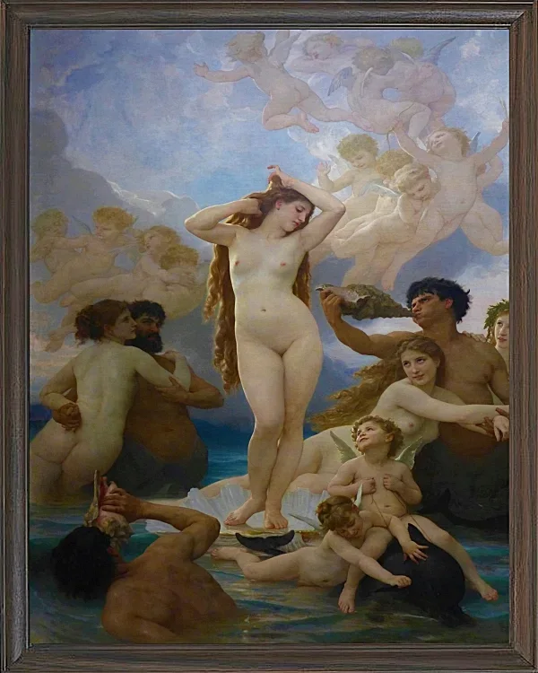 William Bouguereau – Die Geburt der Venus 1879 | Giclée Kunstdruck gerahmt