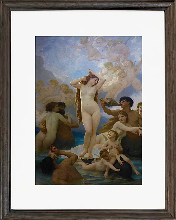 William Bouguereau – Die Geburt der Venus 1879 | Giclée Kunstdruck gerahmt