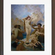 William Bouguereau – Die Geburt der Venus 1879 | Giclée Kunstdruck gerahmt