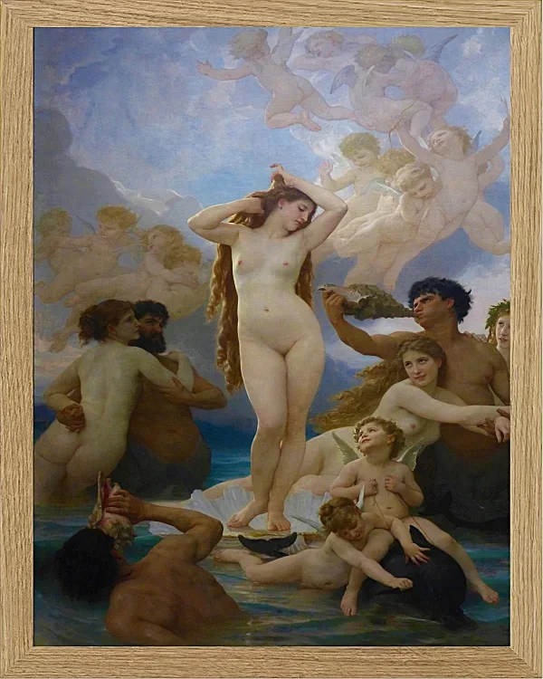 William Bouguereau – Die Geburt der Venus 1879 | Giclée Kunstdruck gerahmt