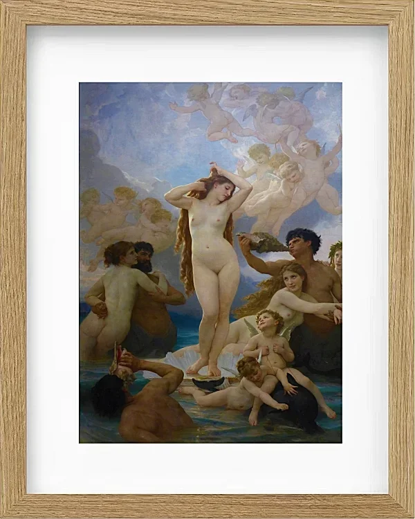 William Bouguereau – Die Geburt der Venus 1879 | Giclée Kunstdruck gerahmt