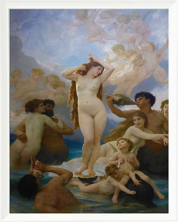William Bouguereau – Die Geburt der Venus 1879 | Giclée Kunstdruck gerahmt