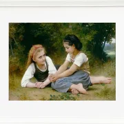William Bouguereau – Die Nusssammler 1882 | Giclée Kunstdruck gerahmt
