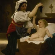 William Bouguereau – Die Weintraube 1892 | Giclée Kunstdruck gerahmt