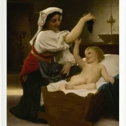 William Bouguereau – Die Weintraube 1892 | Giclée Kunstdruck gerahmt