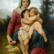 William Bouguereau – Heilige Familie 1863 | Giclée Kunstdruck gerahmt