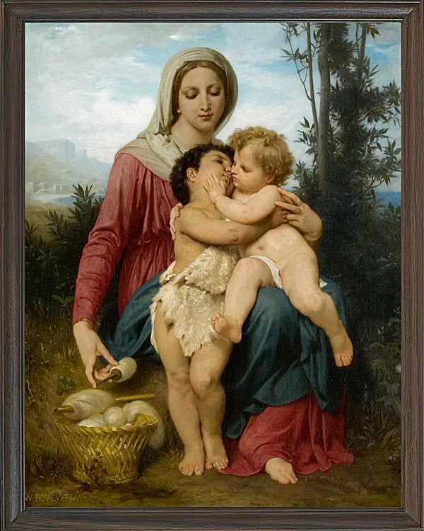 William Bouguereau – Heilige Familie 1863 | Giclée Kunstdruck gerahmt