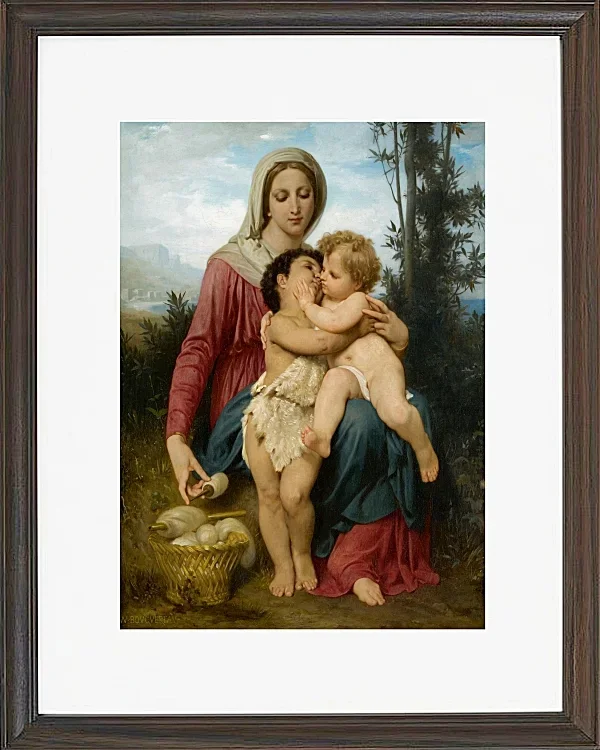 William Bouguereau – Heilige Familie 1863 | Giclée Kunstdruck gerahmt