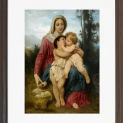 William Bouguereau – Heilige Familie 1863 | Giclée Kunstdruck gerahmt