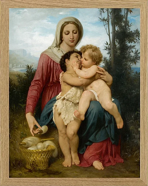 William Bouguereau – Heilige Familie 1863 | Giclée Kunstdruck gerahmt