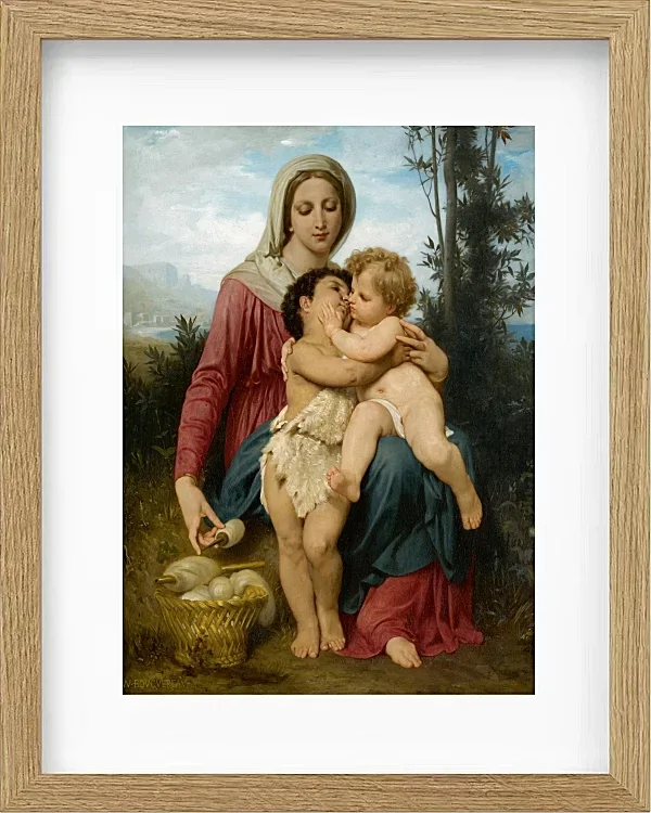 William Bouguereau – Heilige Familie 1863 | Giclée Kunstdruck gerahmt