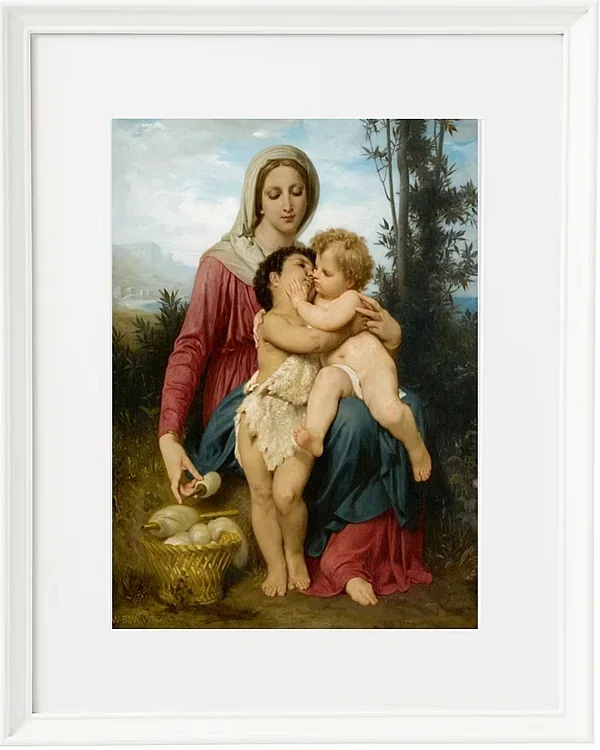 William Bouguereau – Heilige Familie 1863 | Giclée Kunstdruck gerahmt