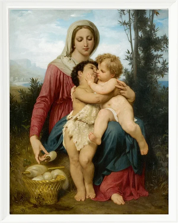 William Bouguereau – Heilige Familie 1863 | Giclée Kunstdruck gerahmt