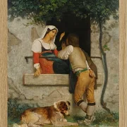 William Bouguereau – Italienische Liebhaber 1872 | Giclée Kunstdruck gerahmt