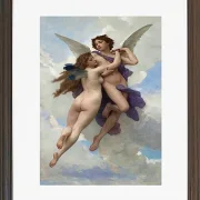William Bouguereau – Liebe und Psyche 1899 | Giclée Kunstdruck gerahmt