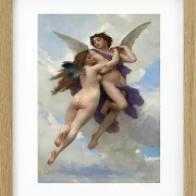 William Bouguereau – Liebe und Psyche 1899 | Giclée Kunstdruck gerahmt