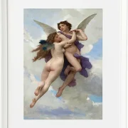 William Bouguereau – Liebe und Psyche 1899 | Giclée Kunstdruck gerahmt