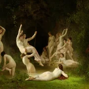 William Bouguereau – Nymphäum 1878 | Giclée Kunstdruck gerahmt