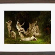 William Bouguereau – Nymphäum 1878 | Giclée Kunstdruck gerahmt