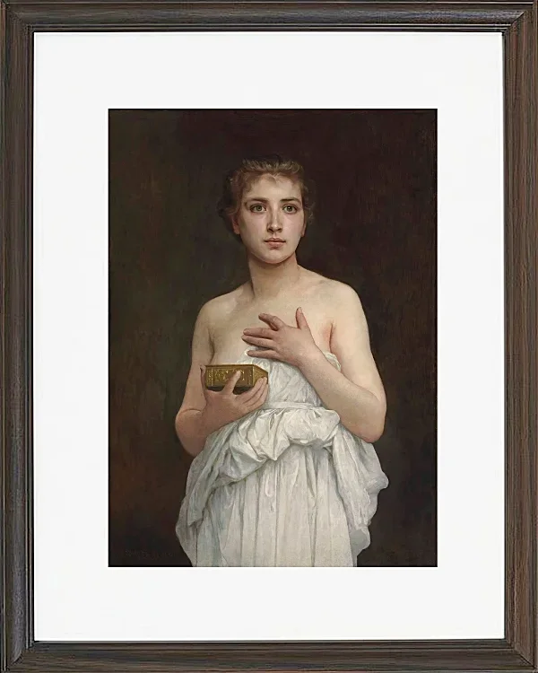 William Bouguereau – Pandora 1890 | Giclée Kunstdruck gerahmt