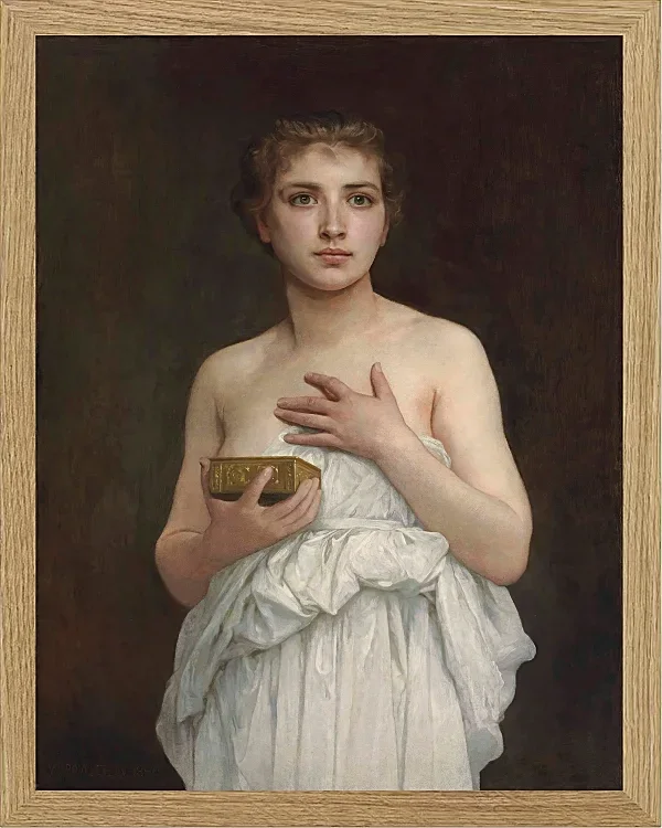 William Bouguereau – Pandora 1890 | Giclée Kunstdruck gerahmt