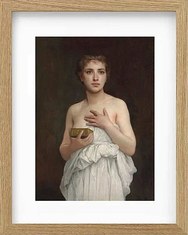 William Bouguereau – Pandora 1890 | Giclée Kunstdruck gerahmt