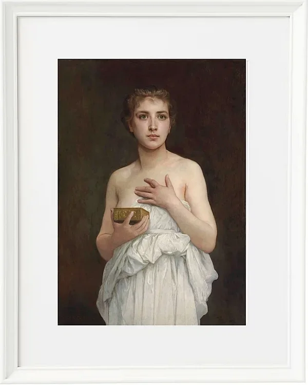 William Bouguereau – Pandora 1890 | Giclée Kunstdruck gerahmt