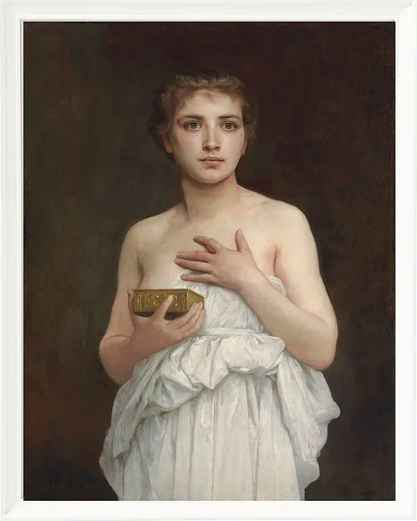William Bouguereau – Pandora 1890 | Giclée Kunstdruck gerahmt