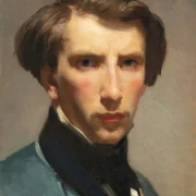 William Bouguereau – Selbstporträt 1880 | Giclée Kunstdruck gerahmt