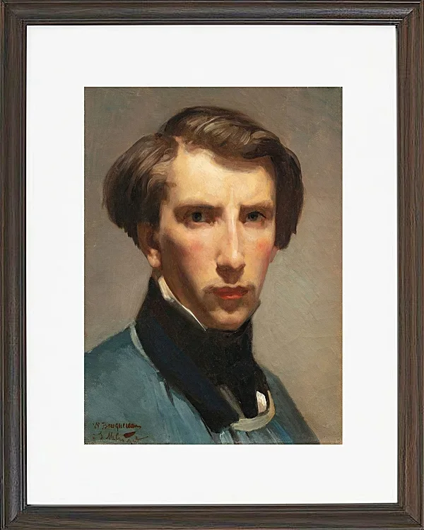 William Bouguereau – Selbstporträt 1880 | Giclée Kunstdruck gerahmt