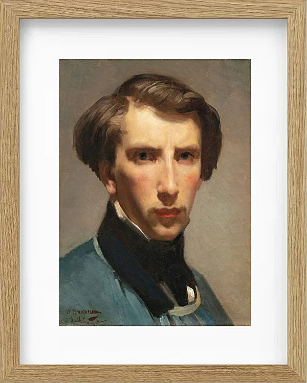 William Bouguereau – Selbstporträt 1880 | Giclée Kunstdruck gerahmt