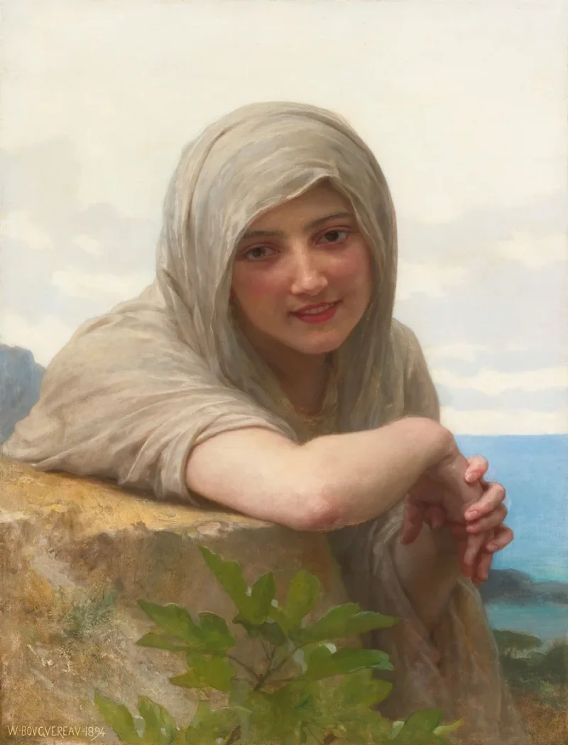 William Bouguereau – Souvenir 1894 | Giclée Kunstdruck gerahmt
