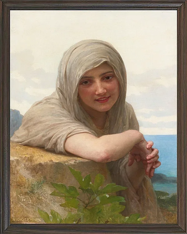William Bouguereau – Souvenir 1894 | Giclée Kunstdruck gerahmt