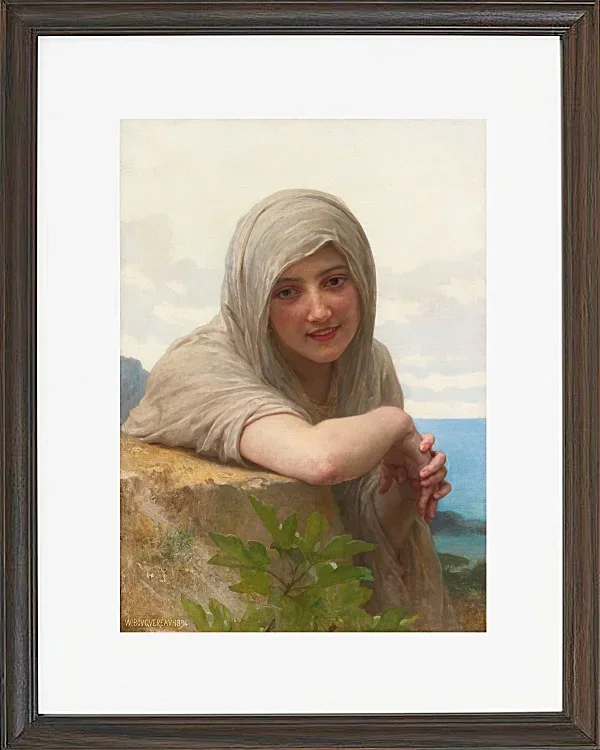 William Bouguereau – Souvenir 1894 | Giclée Kunstdruck gerahmt