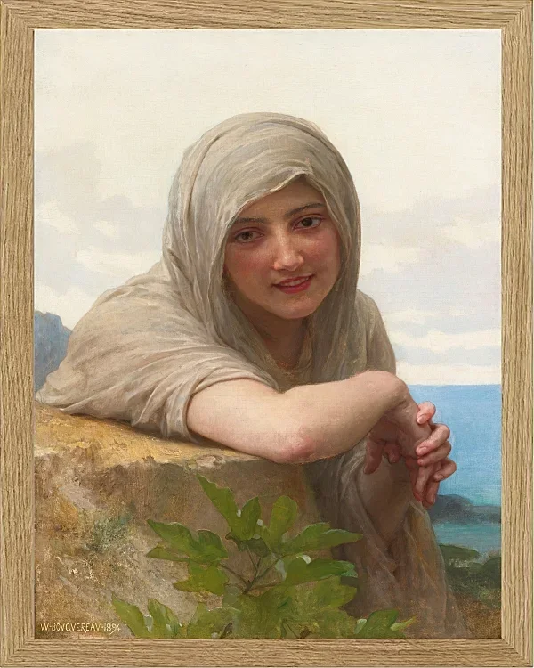 William Bouguereau – Souvenir 1894 | Giclée Kunstdruck gerahmt