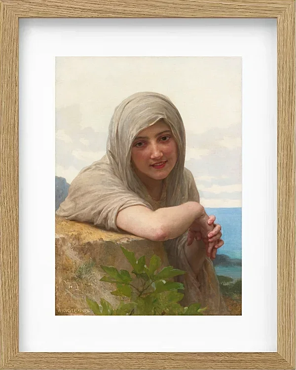 William Bouguereau – Souvenir 1894 | Giclée Kunstdruck gerahmt