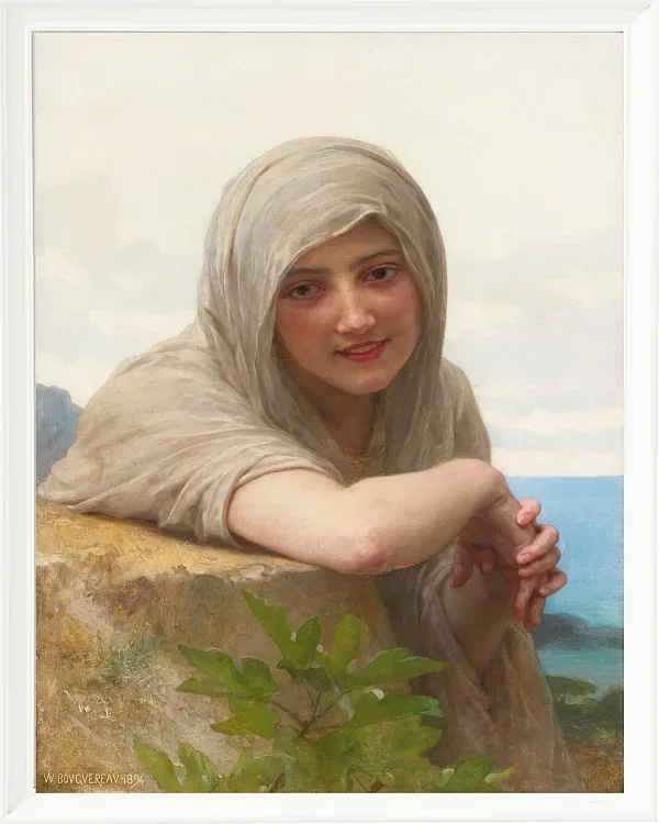 William Bouguereau – Souvenir 1894 | Giclée Kunstdruck gerahmt